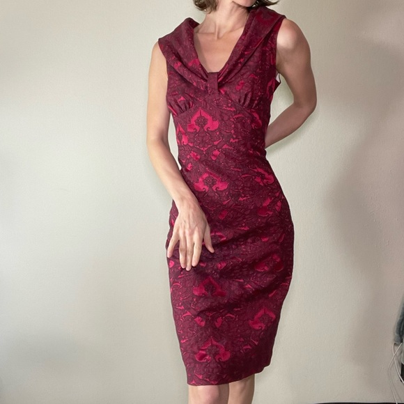 Anya Ponorovskaya $1300 Originally!! Brocade Dress - Picture 15 of 15